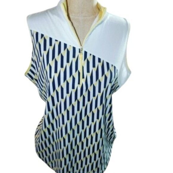 Sport Haley Size L Large Sporty Print Golf Tennis Pickleball Top - Picture 1 of 3